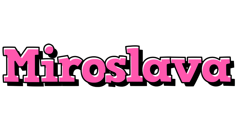 Miroslava girlish logo