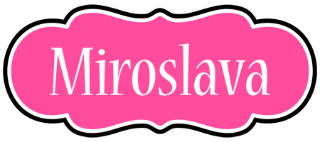 Miroslava invitation logo