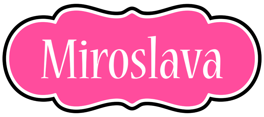 Miroslava invitation logo
