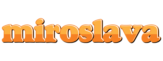 Miroslava orange logo