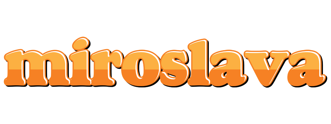 Miroslava orange logo