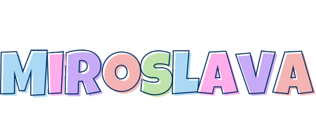 Miroslava pastel logo