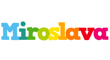 Miroslava rainbows logo