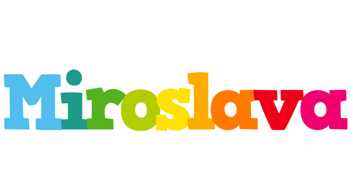 Miroslava rainbows logo