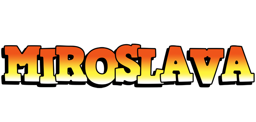 Miroslava sunset logo