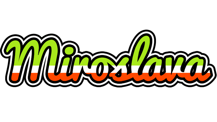 Miroslava superfun logo