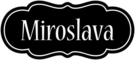 Miroslava welcome logo