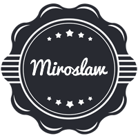 Miroslaw badge logo