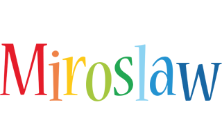 Miroslaw birthday logo