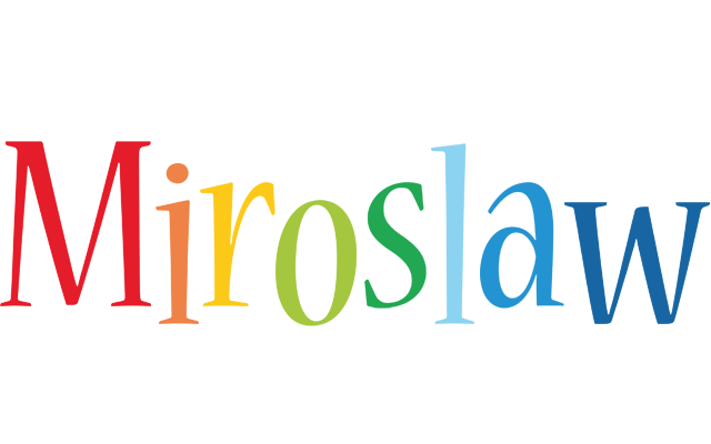Miroslaw birthday logo