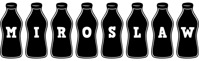 Miroslaw bottle logo