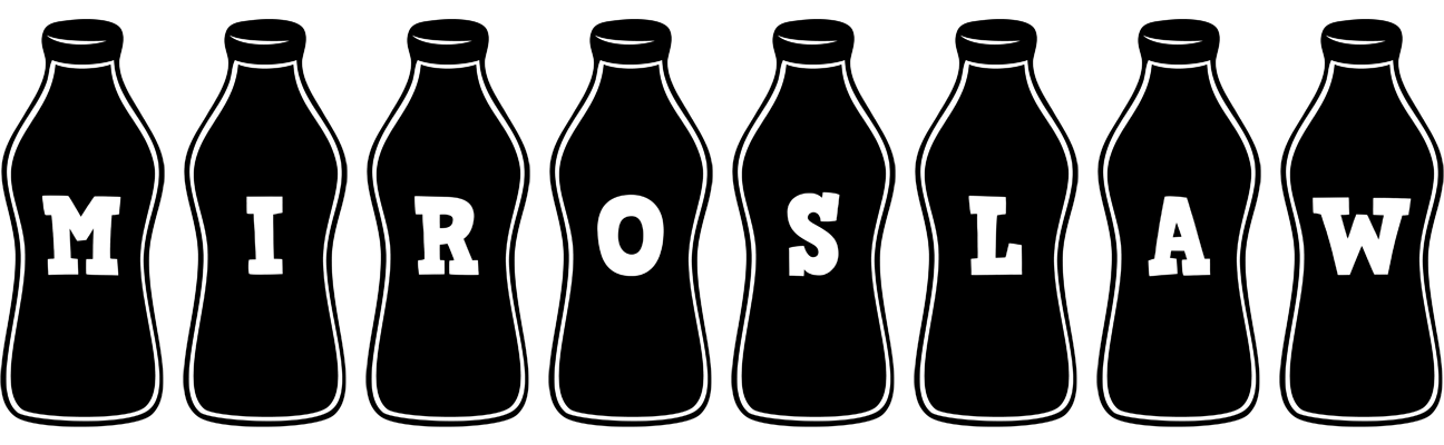 Miroslaw bottle logo