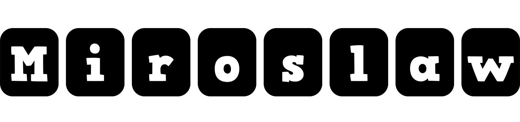 Miroslaw box logo
