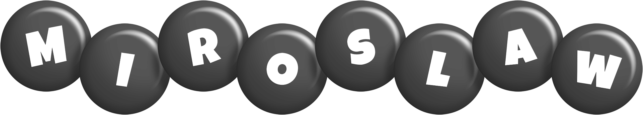 Miroslaw candy-black logo