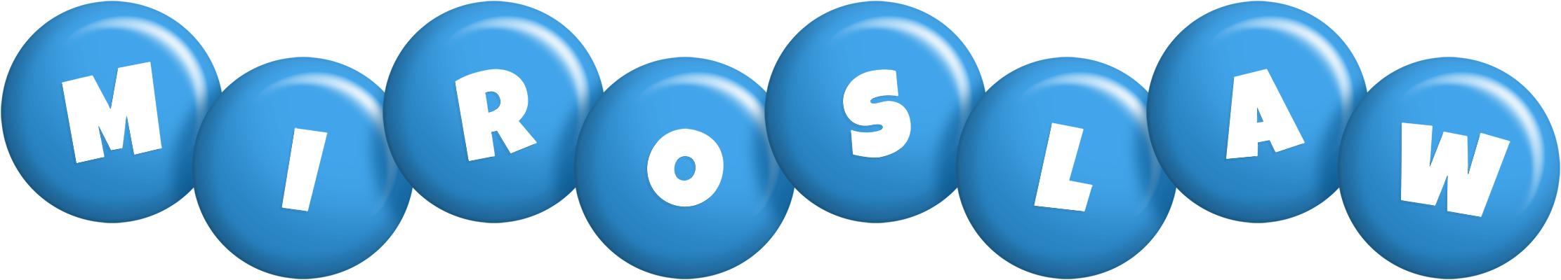 Miroslaw candy-blue logo