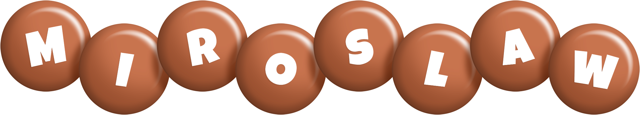 Miroslaw candy-brown logo
