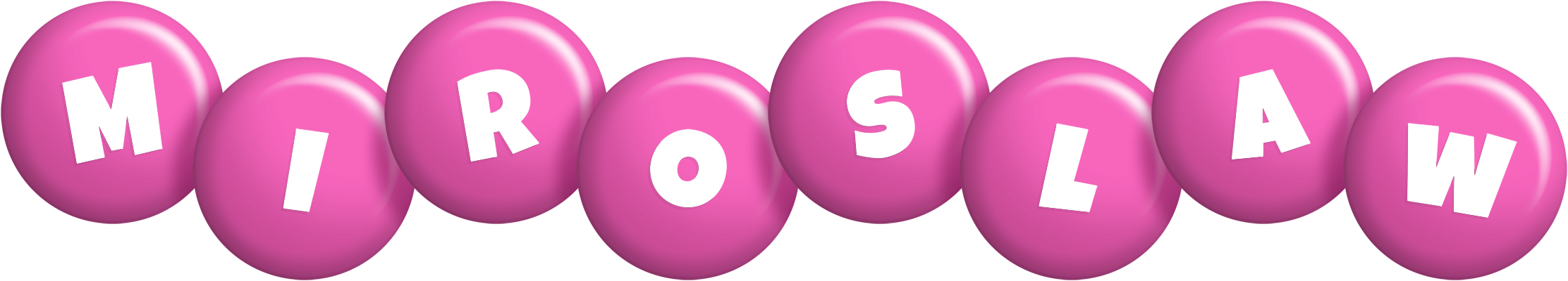 Miroslaw candy-pink logo
