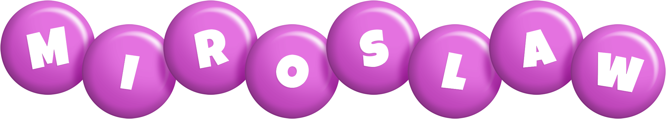 Miroslaw candy-purple logo