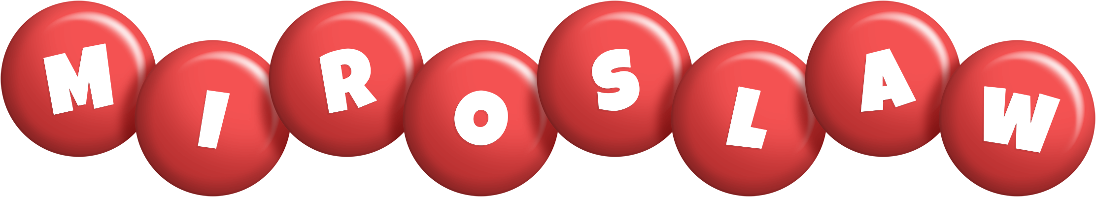 Miroslaw candy-red logo
