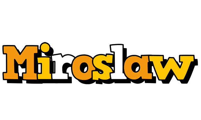 Miroslaw cartoon logo