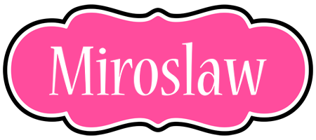 Miroslaw invitation logo