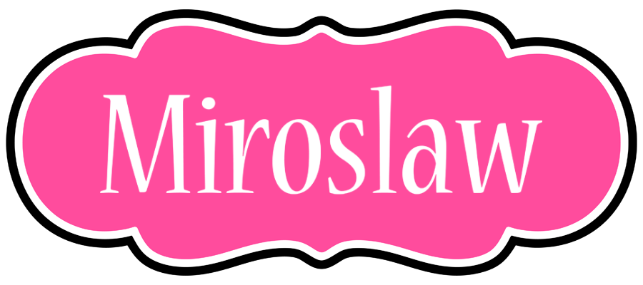 Miroslaw invitation logo