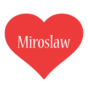 Miroslaw love logo