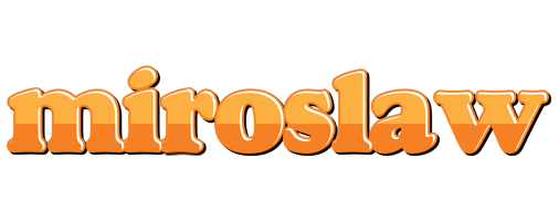 Miroslaw orange logo