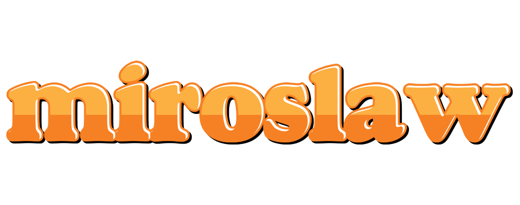 Miroslaw orange logo