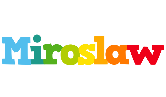 Miroslaw rainbows logo