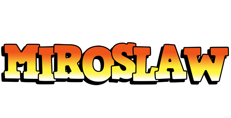 Miroslaw sunset logo