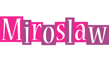 Miroslaw whine logo