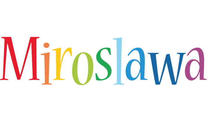 Miroslawa birthday logo