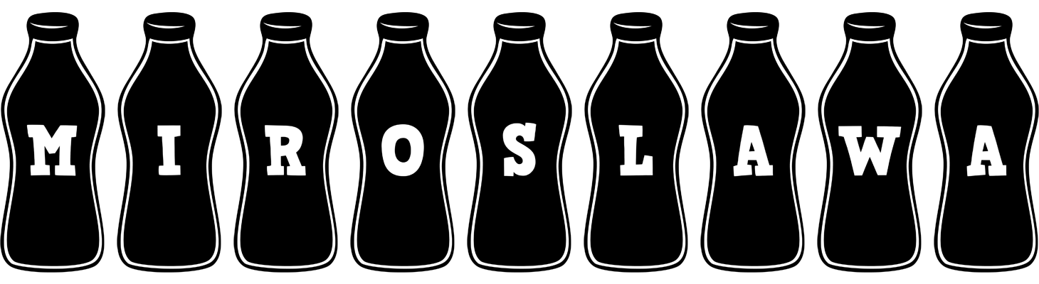 Miroslawa bottle logo