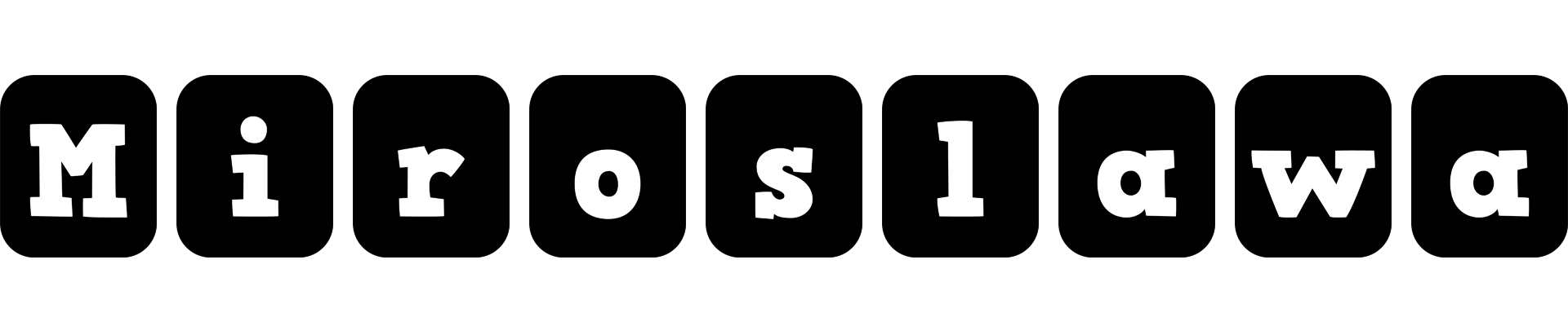 Miroslawa box logo