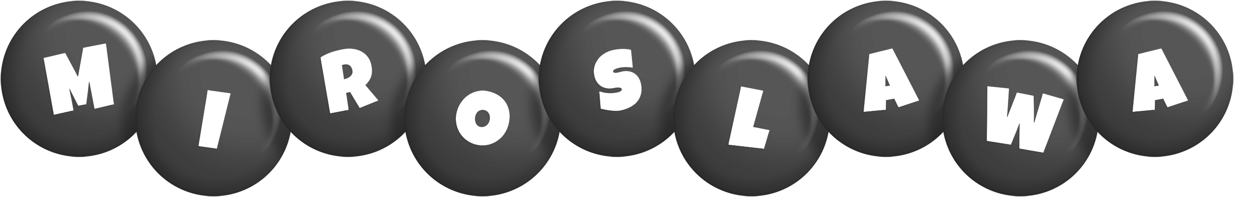 Miroslawa candy-black logo