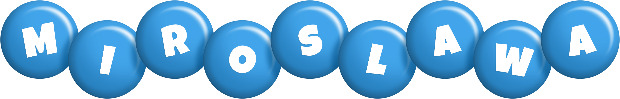 Miroslawa candy-blue logo