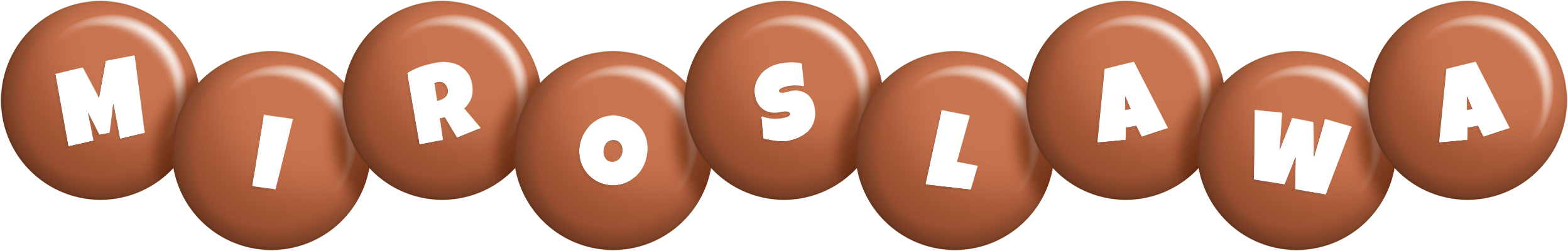 Miroslawa candy-brown logo