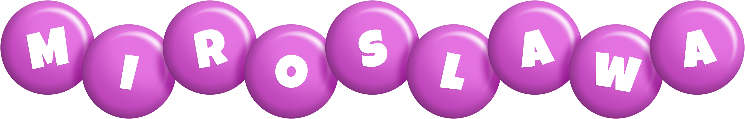 Miroslawa candy-purple logo