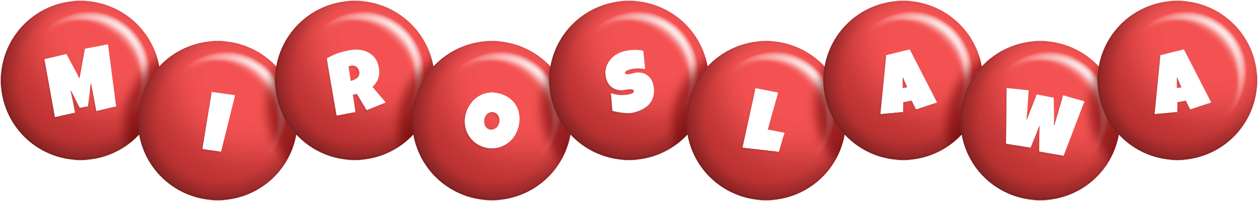 Miroslawa candy-red logo