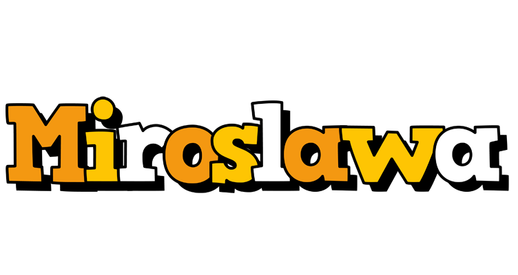 Miroslawa cartoon logo