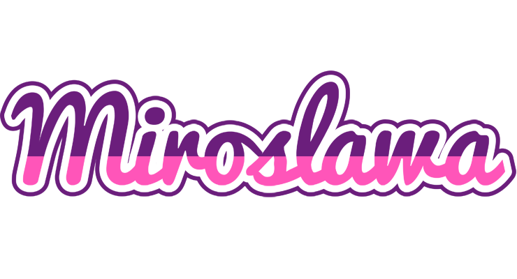Miroslawa cheerful logo