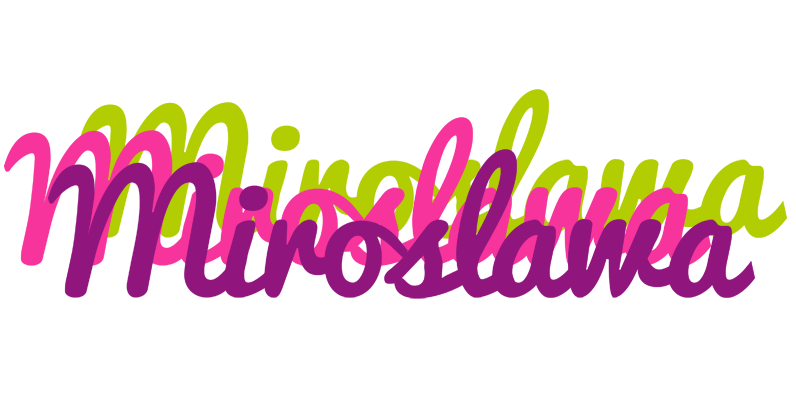 Miroslawa flowers logo