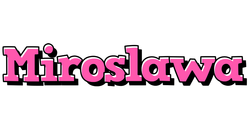 Miroslawa girlish logo