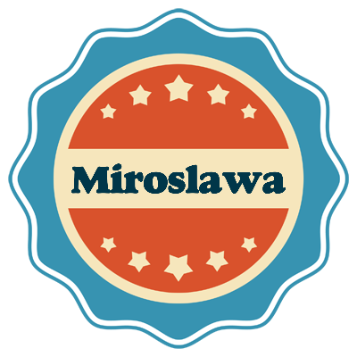 Miroslawa labels logo