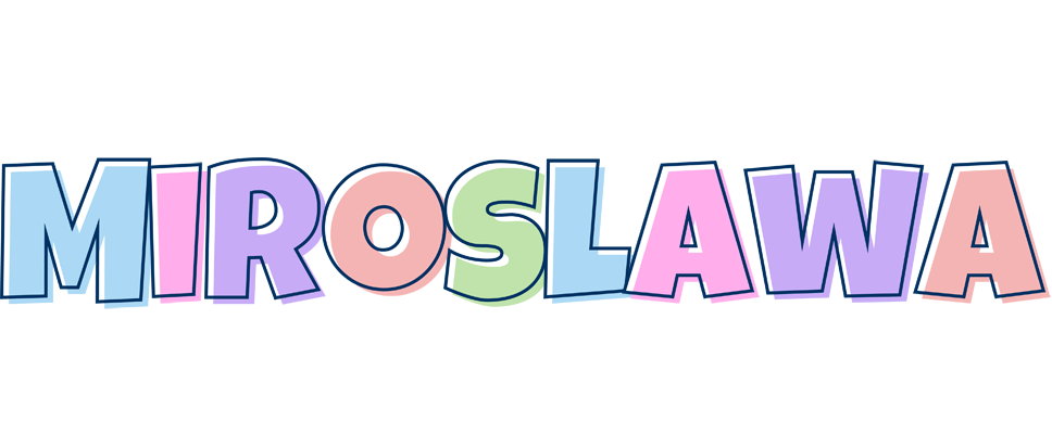 Miroslawa pastel logo