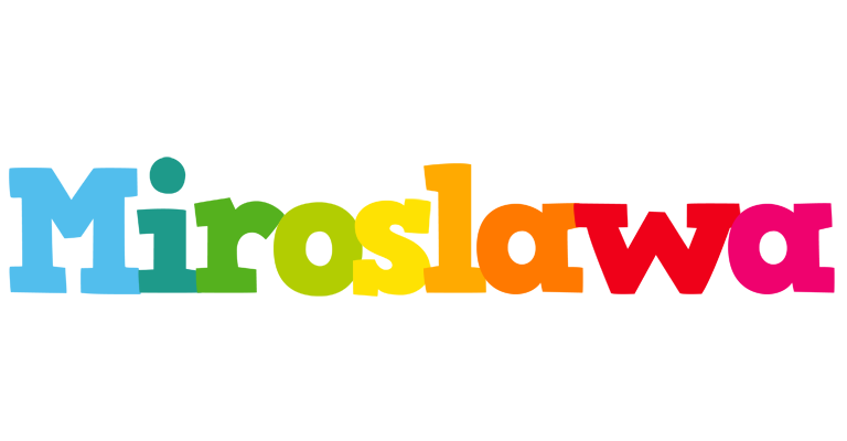 Miroslawa rainbows logo