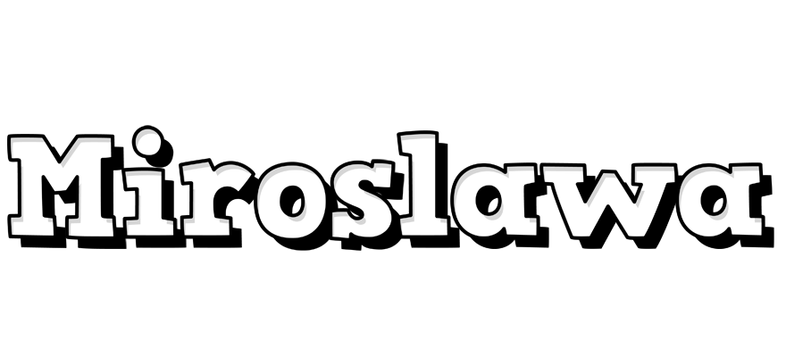 Miroslawa snowing logo