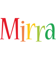 Mirra birthday logo