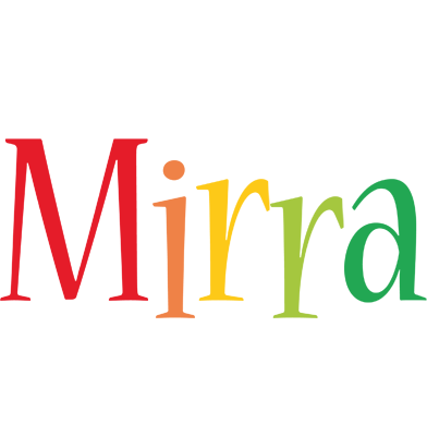Mirra birthday logo